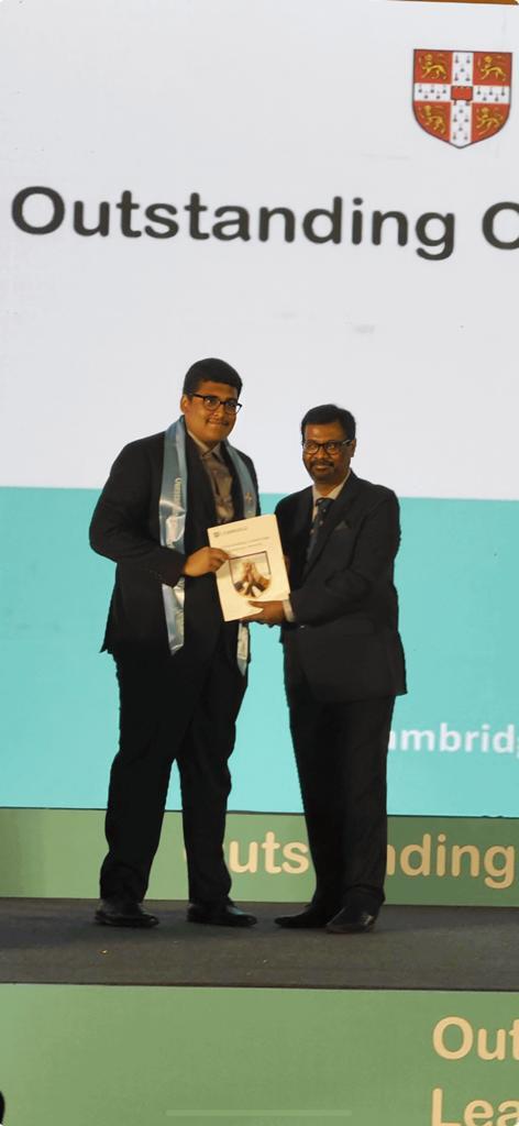 Learners from Anand Niketan International win prestigious Outstanding Cambridge Learner Awards