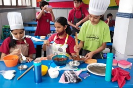 Little chefs club - Gr 7 and 8 - Choco Paneer Swiss roll
