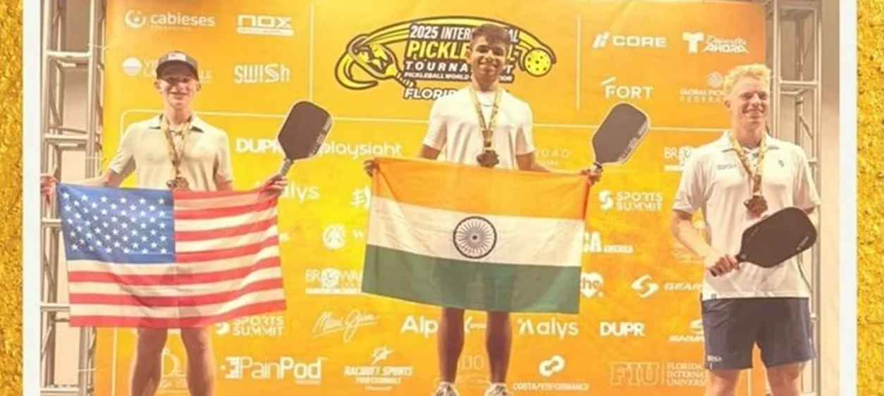 DEV RISHIKESH SHAH Grade 12 Winner of Gold Medal world cup championship in Pickleball - Florida, USA.
