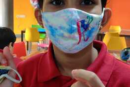Needles and brushes club - face mask embroidery - Gr 7 and 8
