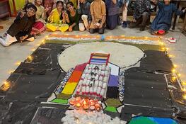 Deepawali Rangoli Competition.